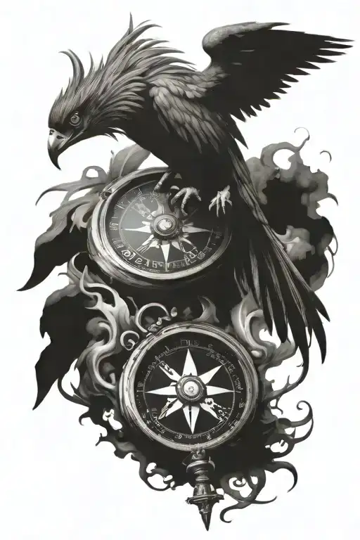 Phoenix Holding A Compass