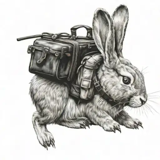 Rabbit Travels New Zealand In Backpack