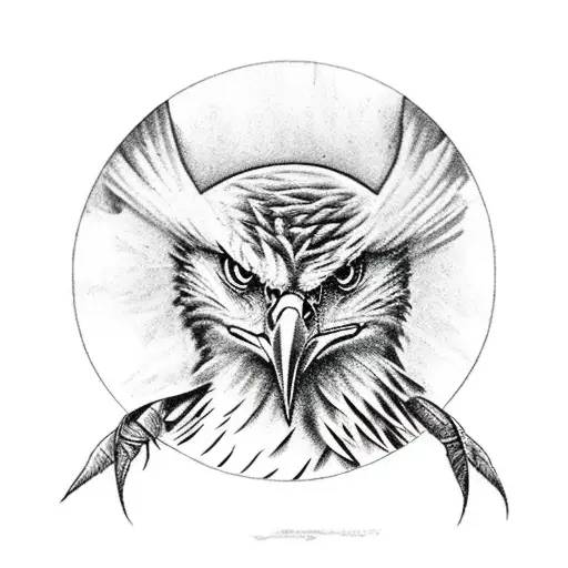 Eagle With The Earth Within It's Eyes