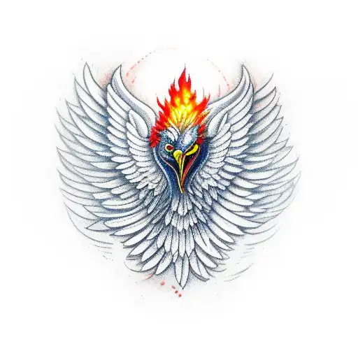 An Optimistic Lawyer Symbolized By A Phoenix Rising From The Ashes