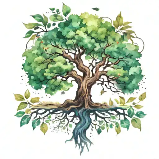 Watercolor Tree Of Life