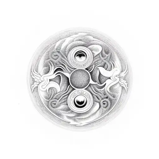 Ying Yang With Phoenix