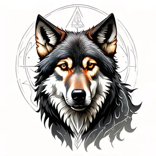 Rune Mysticism Germanic Wolf Rabe