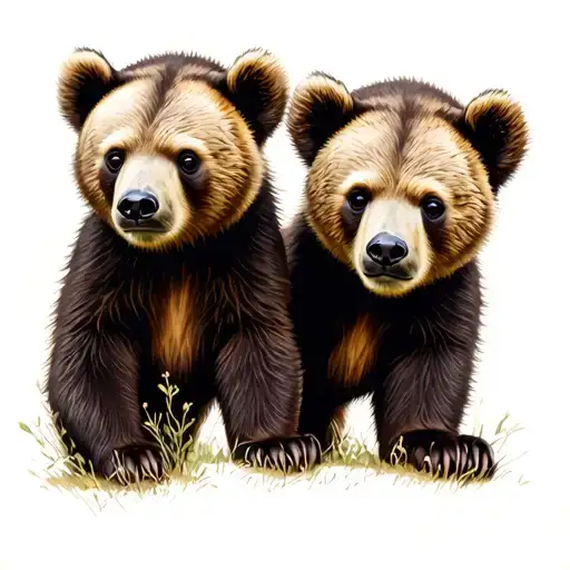 Two Bear Cubs