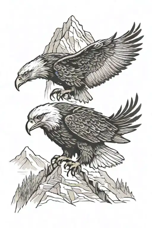 Eagle And Mountain Escape