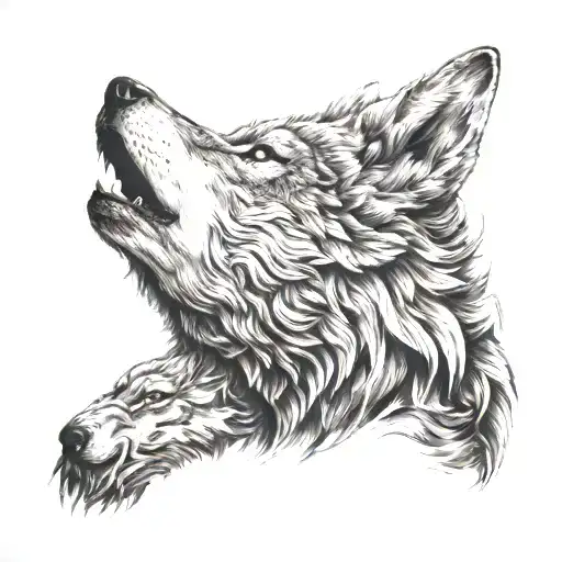 Geminis And Wolf Howling