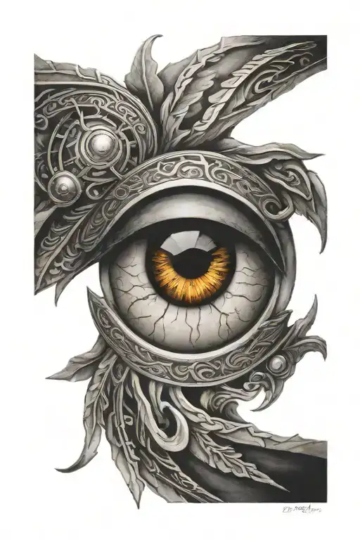 Norse Gods Eyes Looking