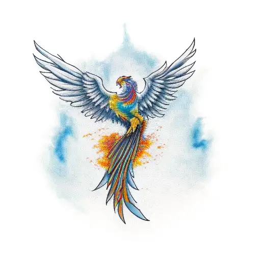 An Optimistic Lawyer Symbolized By A Phoenix Rising From The Ashes