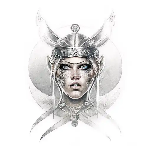 Virgo Woman Goddess Warrior Viking