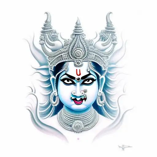 Hindu Goddess Kali In Her Fierce Form