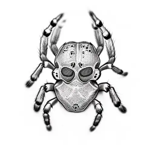 Spider With Skulls