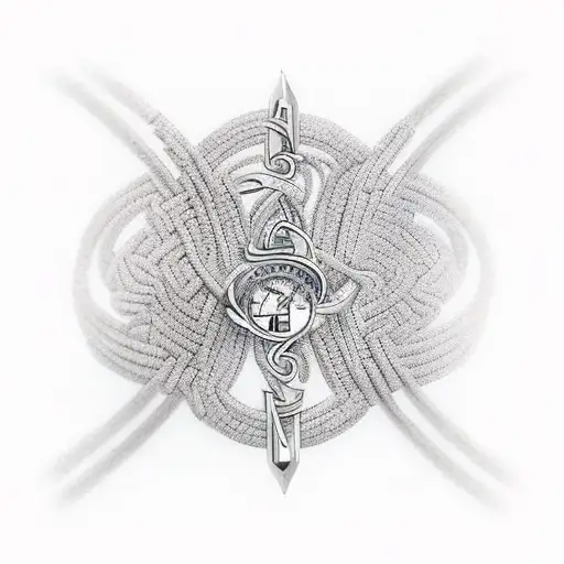 Incorporate A Lifeline Bracelet And The Initials Cf In A Unique And Artistic Way