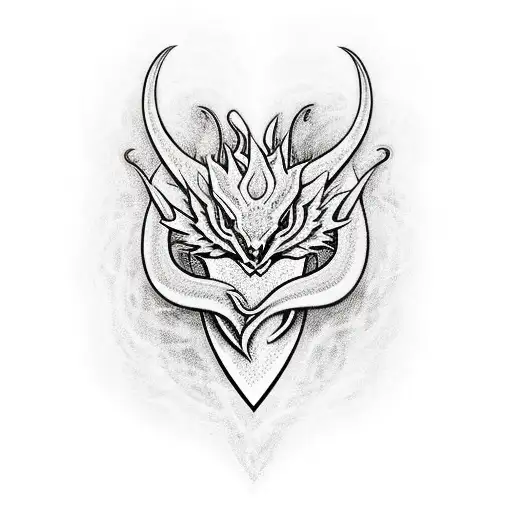 The Name Analei With A Dragon Making A Heart Around The Name