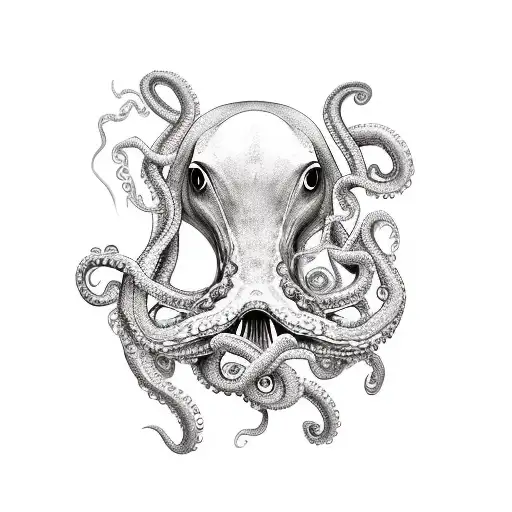 Sea Anchor With Monster Octopus