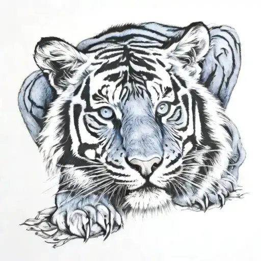 Blue Eye Tiger With Cross And 2006