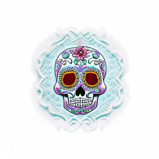 Sugar Skull Cros Stitch