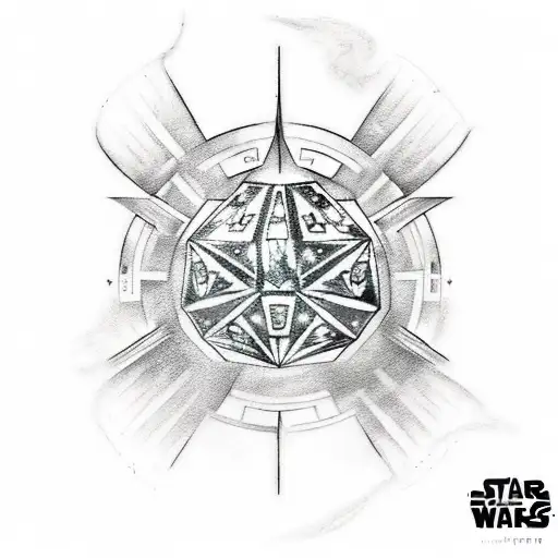 Combine Elements Of Star Wars And Dungeons And Dragons Into A Unique Tattoo Design