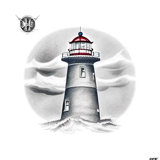 Lighthouse With Harbor