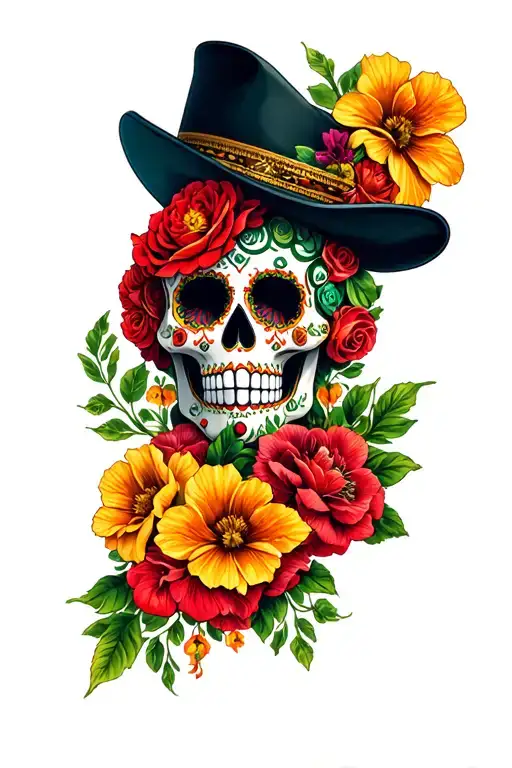 Irish Mexican Sugar Skull