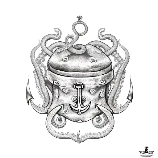 Treasure Chest Anchor Octopus