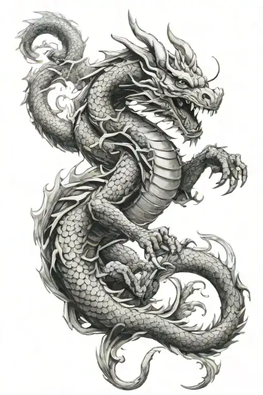 Dragon Around Samurai