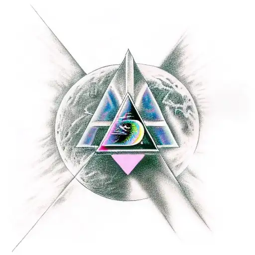 Pink Floyd Dark Side Of The Moon Mixed With The Wall Artwork