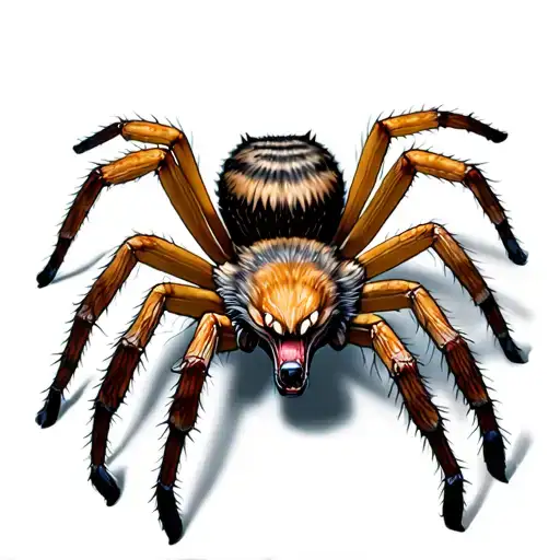 Scary Realistic Wolf Spider