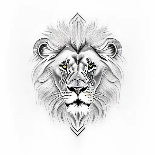 Lion Blended With A Spartan