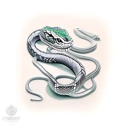 Snake With Green Eyes