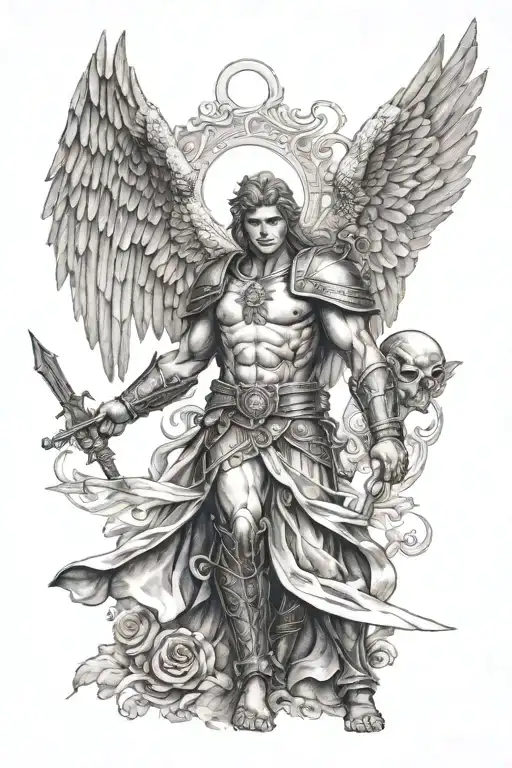 Angel Warrior With Wings