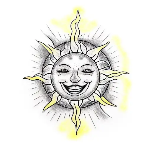 Sun With Smiley Face