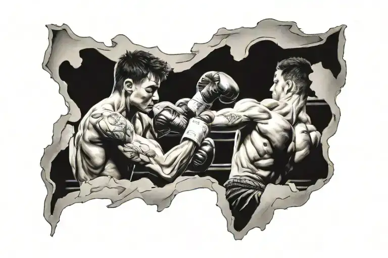 Shadow Boxing Ring Surrounded