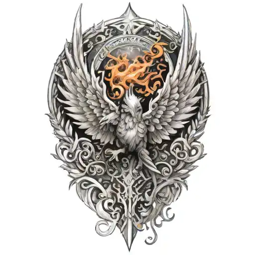 Sagittarius Flame Like Wings