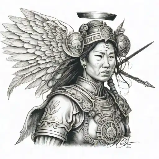 Mongol Warrior Angel Mother