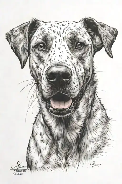 Dog With Pointy Ears Stalking From The Front Point Of View