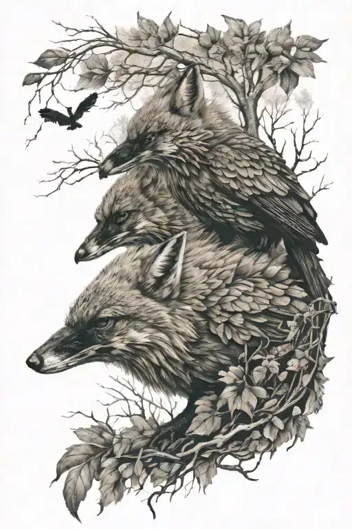 Fox Raven Forest Road