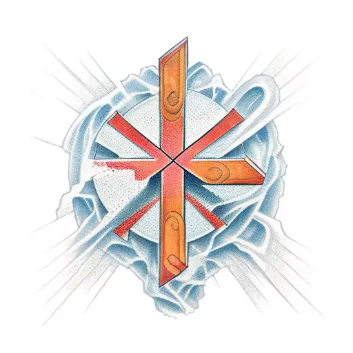 Cracked Christian Cross