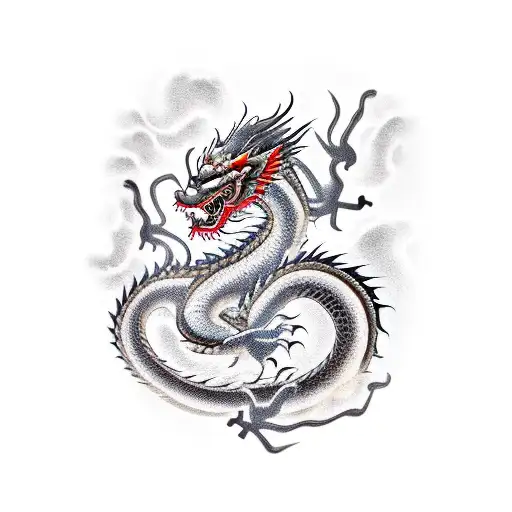 Small Chinese Dragon Vertical