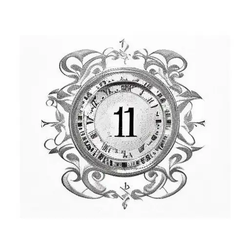 14Th Of May 1948 In Roman Numerals With Butterflies