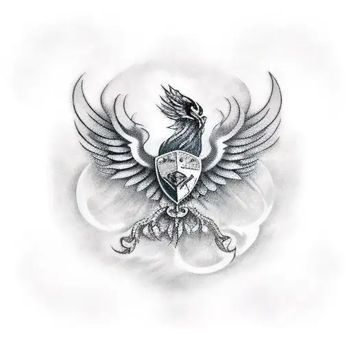 Phoenix With Bydand Crest