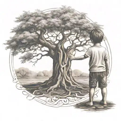 Tree Of Life Child Standing