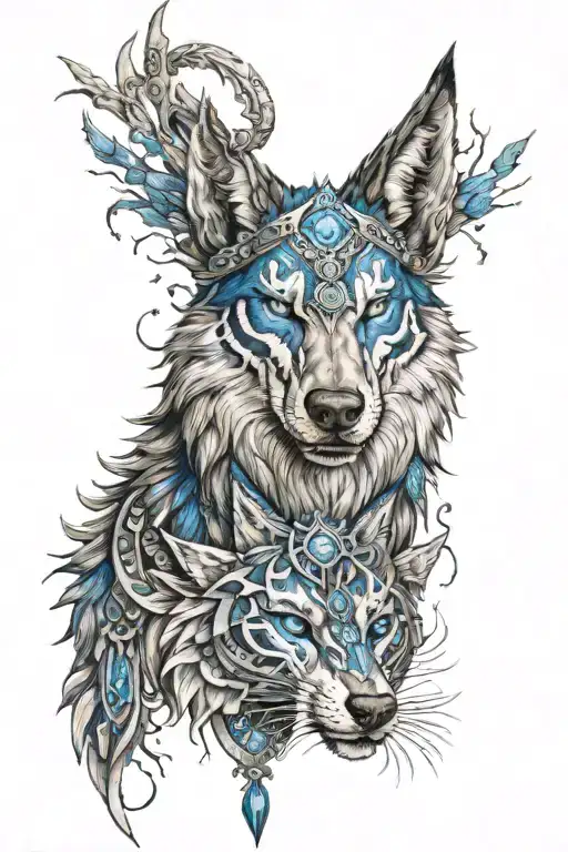 Warcraft Shaman Wolf Blue Eyes