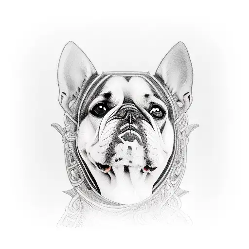 Women And Dog From Behind To The Eiffel Tower