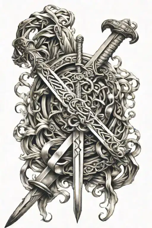 100 Sword Intertwined