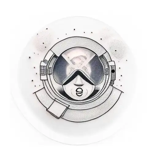 Astronaut Waiting For The Bus