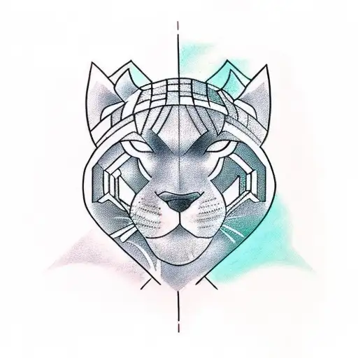 A Travel Inspired Tattoo Featuring The Black Panther Superhero