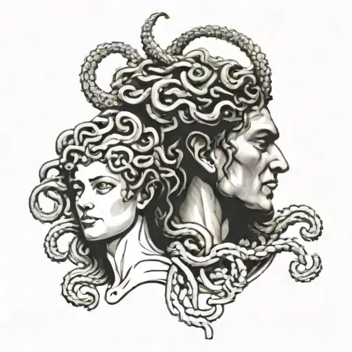 Medusa Holding Perseus's Head