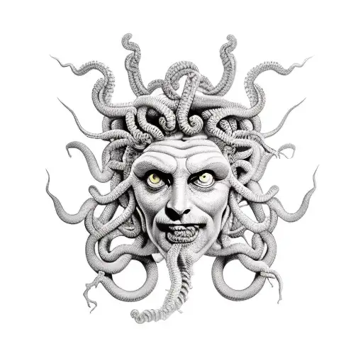 Medusa And Hades Full Arm