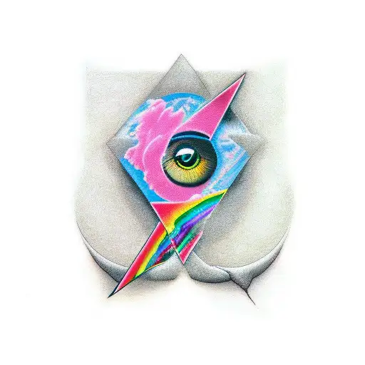 Pink Floyd Band Logo With A Cat