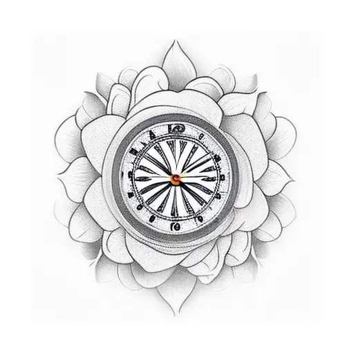Flower Clock Tribal